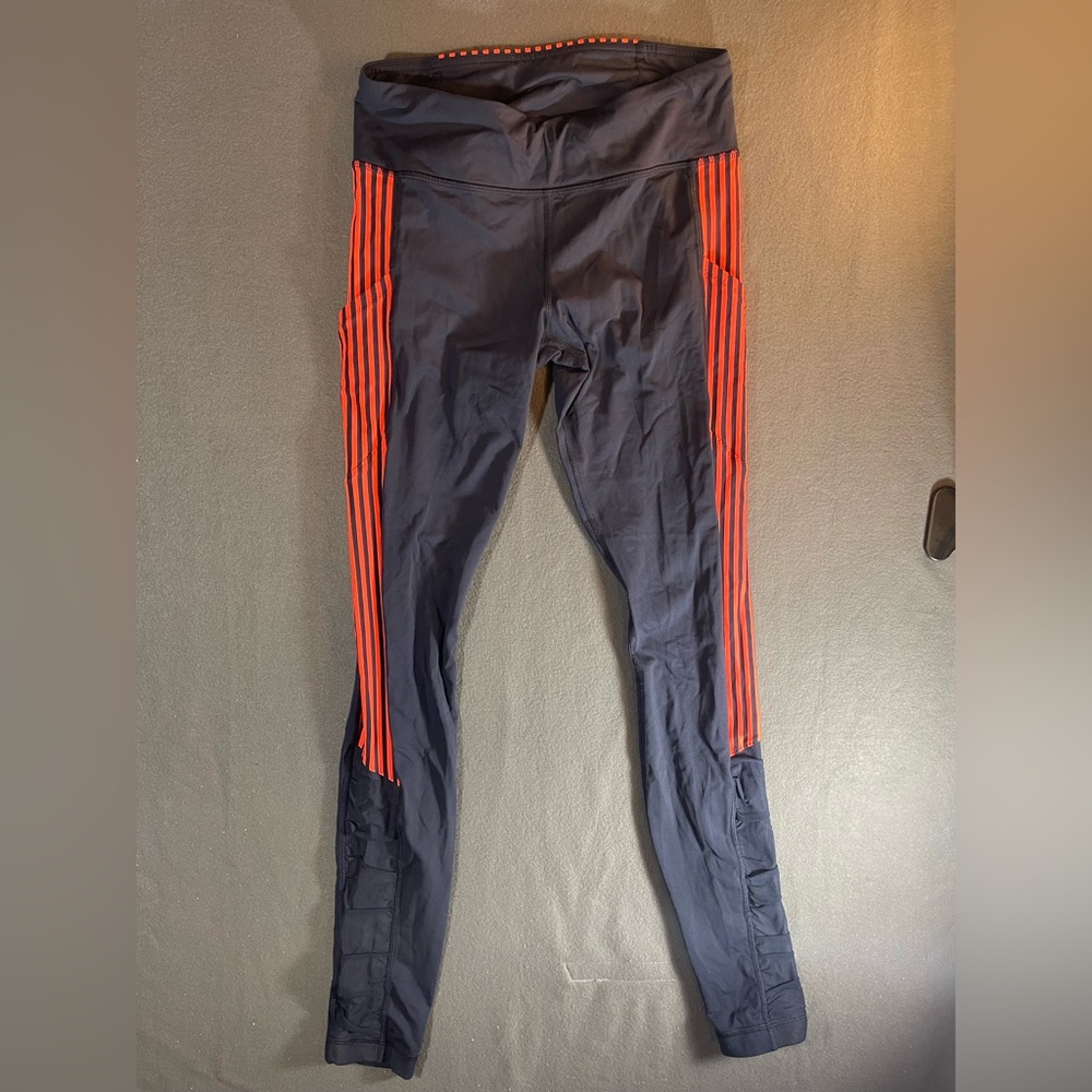 lululemon athletica Navy and orange Leggings